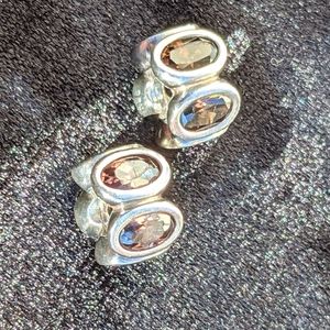 Pandora SET of TWO Champagne Oval Lights Charms